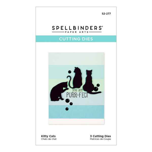 Spellbinders Die D-Lites Etched Dies - Kitty Cats, S2-277