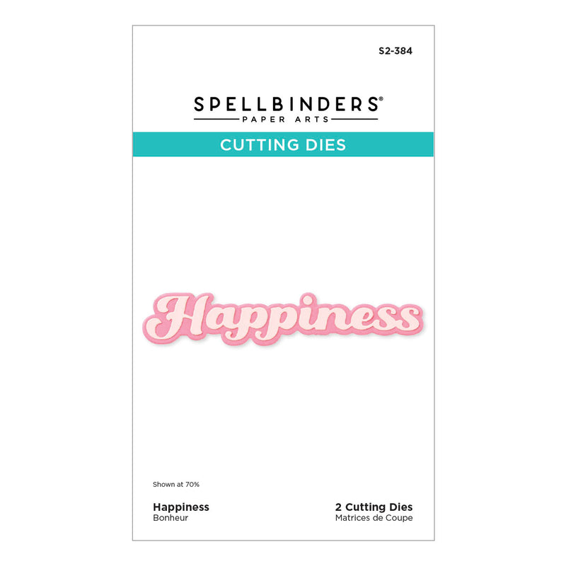 Spellbinders Etched Dies - Happiness, S2-384