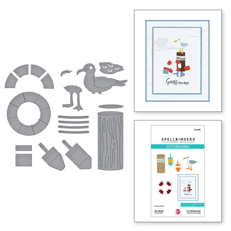 Spellbinders Etched Die Set - Oh, Bouy!, S2-400 by: Dawn Woleslagle