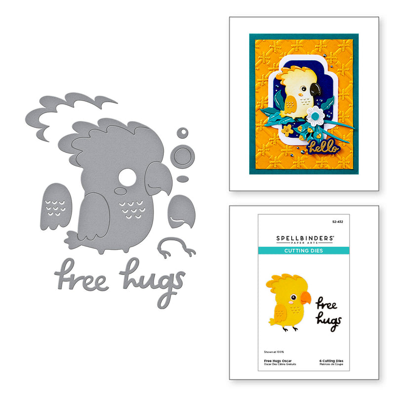 Spellbinders Etched Die Set - Free Hugs, S2-432