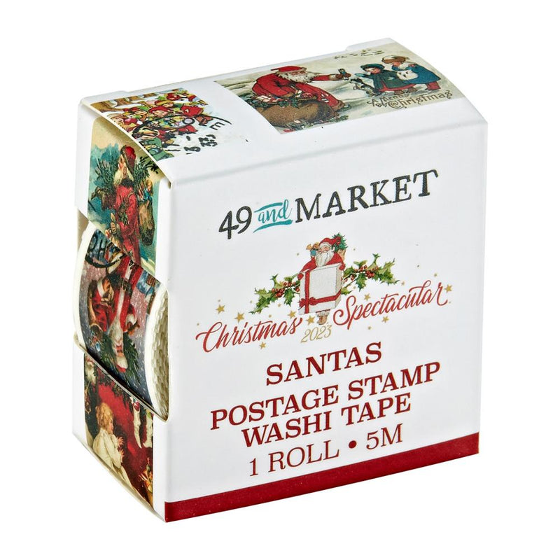 49 & Market Washi Tape - Christmas Spectacular 2023 - Santas Postage Stamp, S2323831