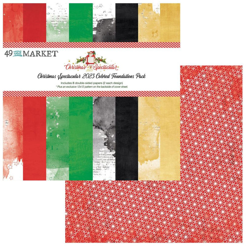 49 & Market 12x12 Collection PK- Christmas Spectacular '23, Colored Foundations, CS23-24241