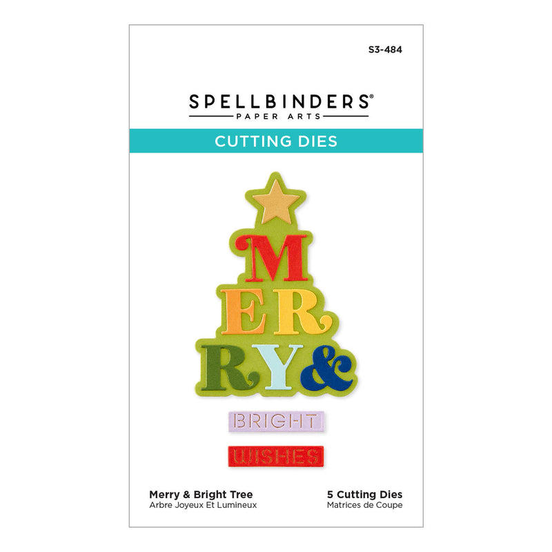 Spellbinders Etched Dies - Merry & Bright Tree, S3-484