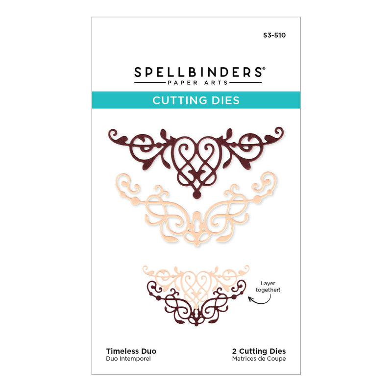 Spellbinders Etched Dies - Timeless Duo, S3-510