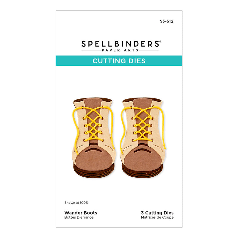 Spellbinders Etched Dies - Wander Boots, S3-512