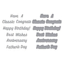 Spellbinders Etched Die Set - Classic Sentiments, S3-553 by Mindy Eggen