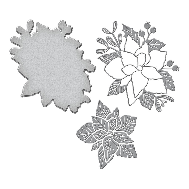 Spellbinders Etched Dies - Poinsettia Bloom, S4-1293