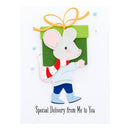 Spellbinders Etched Dies - Dancin' & Giftin' Mouse, S4-1318