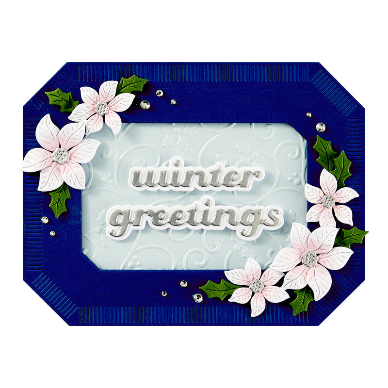 Spellbinders Etched Dies - Christmas Greetings,  S4-1360