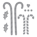 Spellbinders Etched Dies - Candy Canes & Holly, S4-1373