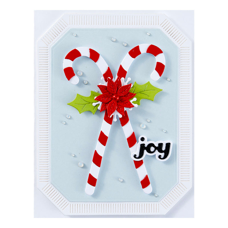 Spellbinders Etched Dies - Candy Canes & Holly, S4-1373