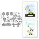 Spellbinders Etched Die Set - Go Cart Go, S4-1400