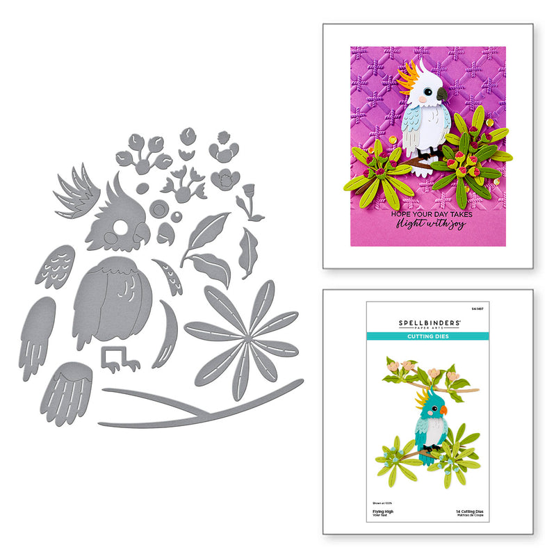 Spellbinders Etched Die Set - Flying High, S4-1407