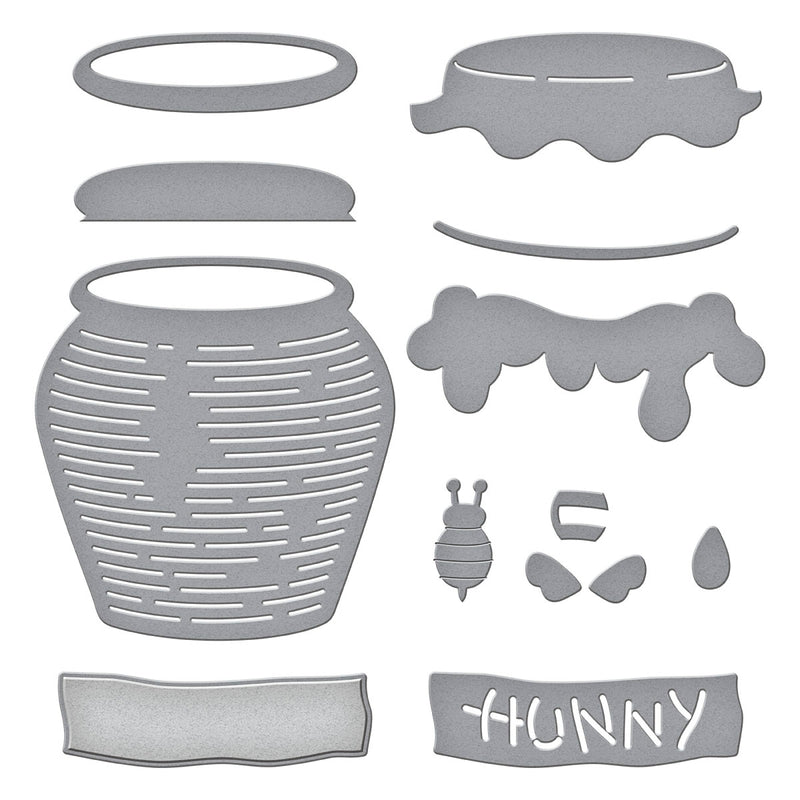 Spellbinders Etched Die Set - Pooh's Hunny Pot, S4-1428