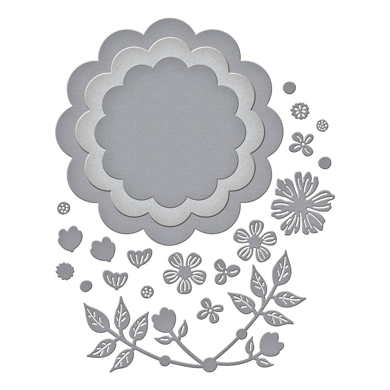 Spellbinders Etched Die Set - Scallop Journal Cards, S4-1438 Simple Stories