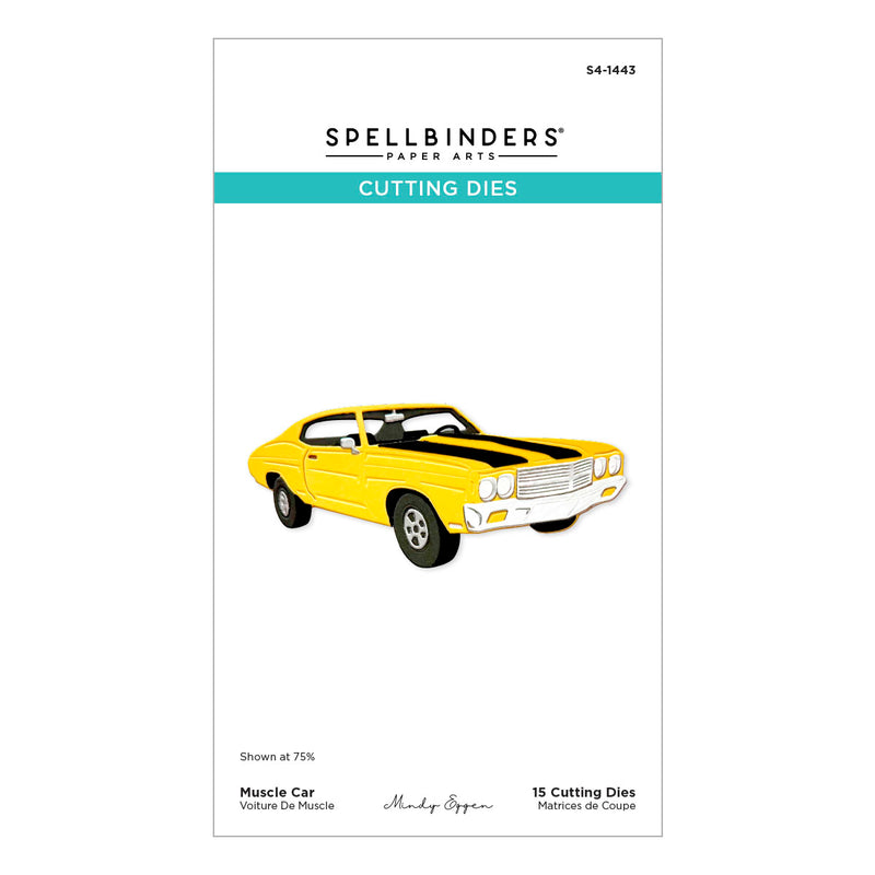 Spellbinders Etched Die Set - Muscle Car, S4-1443 by Mindy Eggen