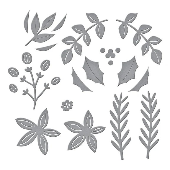 Spellbinders Etched Dies - Christmas Foilage, S4-1452 by Lisa Horton