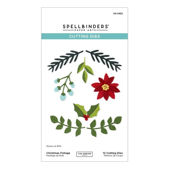 Spellbinders Etched Dies - Christmas Foilage, S4-1452 by Lisa Horton
