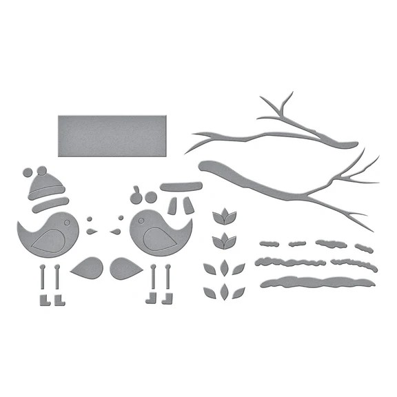 Spellbinders Etched Dies - Little Birdies, S4-1453