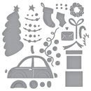 Spellbinders Stamp Etched Dies - Yuletide Ride, S4-1462