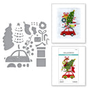 Spellbinders Stamp Etched Dies - Yuletide Ride, S4-1462