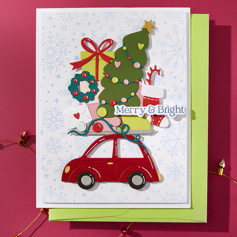 Spellbinders Stamp Etched Dies - Yuletide Ride, S4-1462