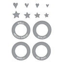 Spellbinders Etched Die Set - Frame & Sentiments, S4-1470