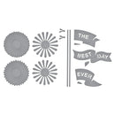 Spellbinders Etched Die Set - Flags & Banners, S4-1471