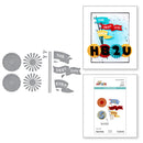 Spellbinders Etched Die Set - Flags & Banners, S4-1471