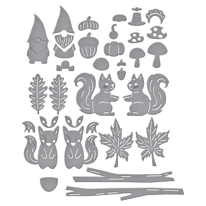 Spellbinders Etched Dies - Cuckoo Cottage Harvest Time, S4-1473