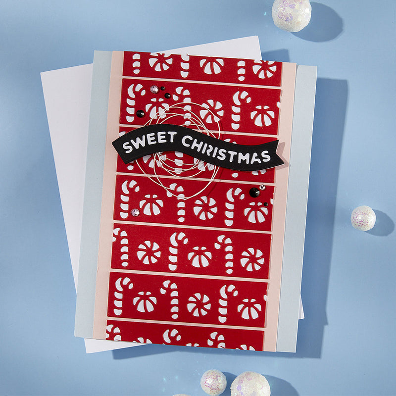 Spellbinders Etched Dies Candy Christmas - Sweet Borders, S4-1486