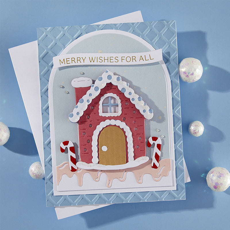 Spellbinders Etched Dies Candy Christmas - Gingerbread House, S4-1492