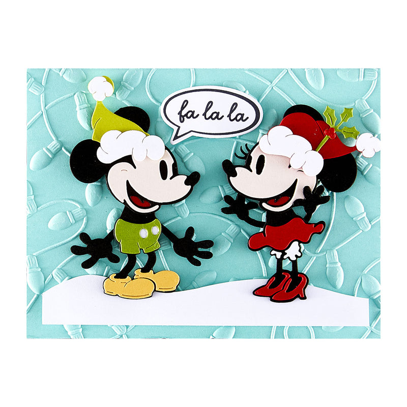 Spellbinders Etched Die Set - Classic Mouse Christmas Embellishments, S4-1496