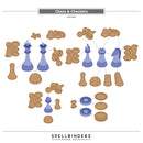 Spellbinders Etched Dies I Wantit All - Checkmate, BD-1077