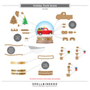 Spellbinders Etched Die Bundle - Snowglobe Scenes, BD-1160 Simon Hurley