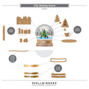 Spellbinders Etched Die Bundle - Snowglobe Scenes, BD-1160 Simon Hurley