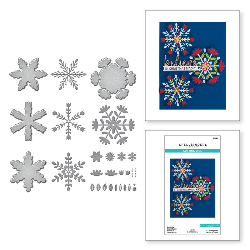 Spellbinders Etched Dies -Delicate Snowflakes, S5-594