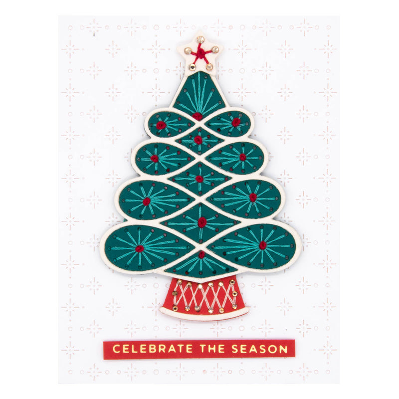 Spellbinders Etched Dies - Stitched Christmas Tree, S5-596