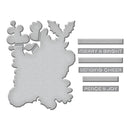 Spellbinders Die and Stencil Bundle - Christmas Florals, BD-0775