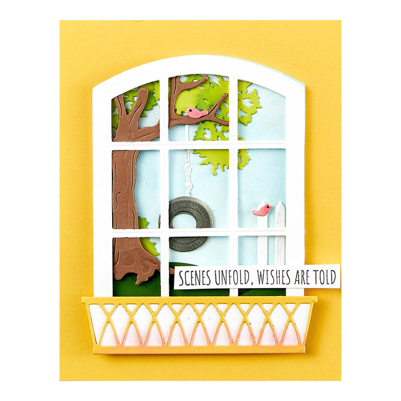 Spellbinders Etched Dies - Vista View Window, S5-626 by: Tina Smith