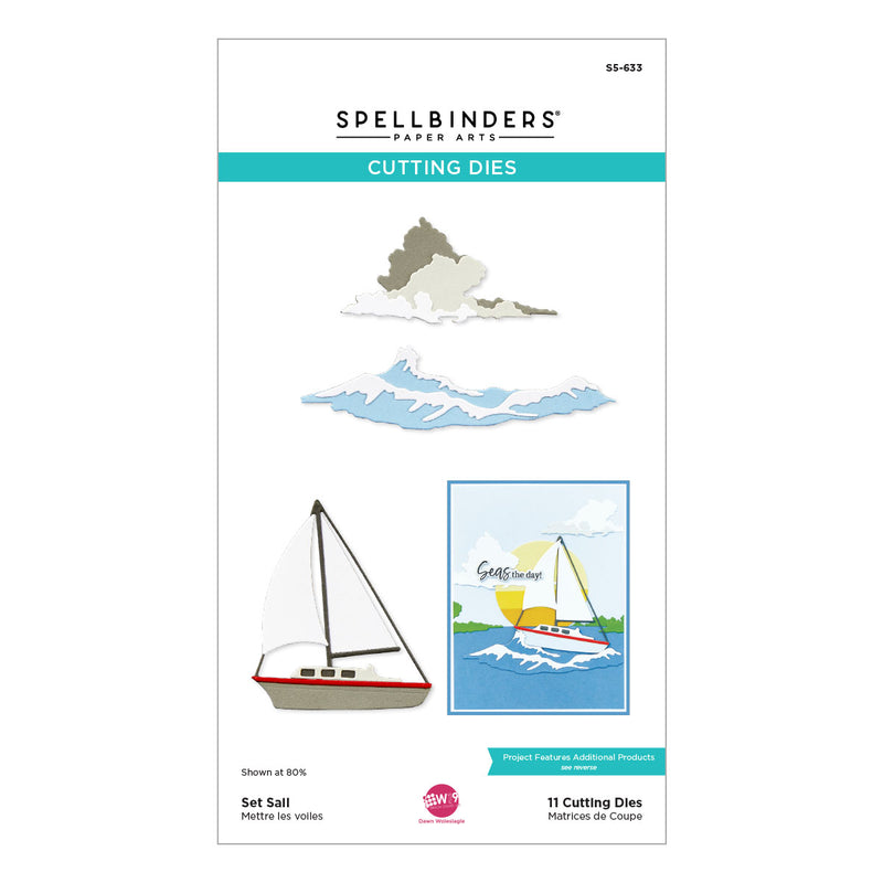 Spellbinders Etched Die Set - Set Sail, S5-633 by: Dawn Woleslagle