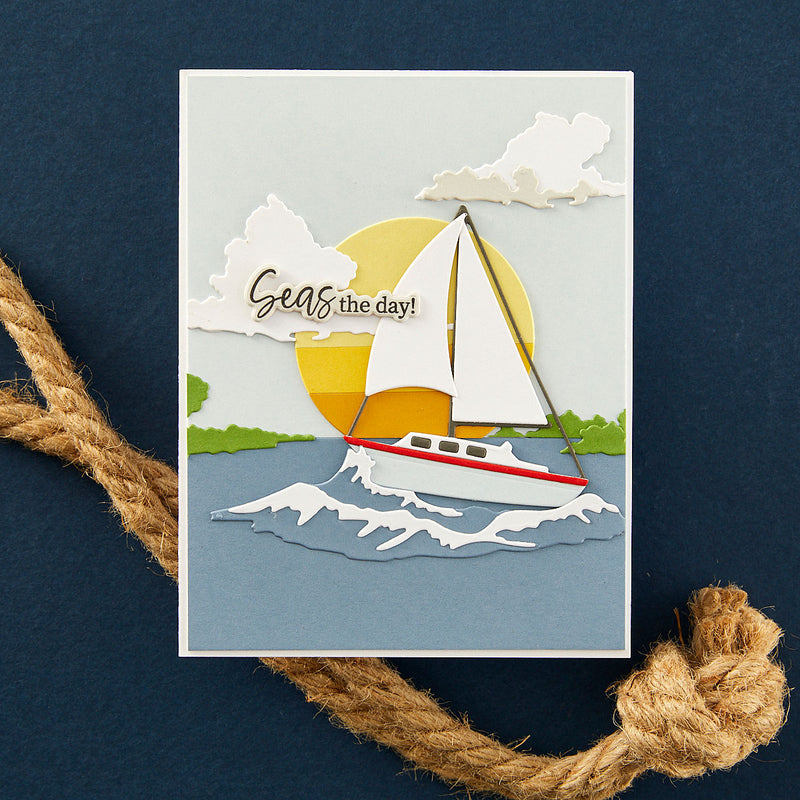 Spellbinders Etched Die Set - Set Sail, S5-633 by: Dawn Woleslagle