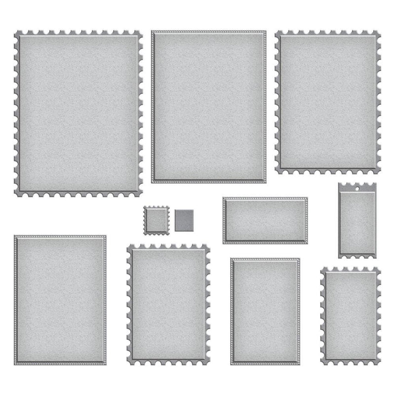 Spellbinders Etched Die Set - Nested Postage & Tag, S5-635
