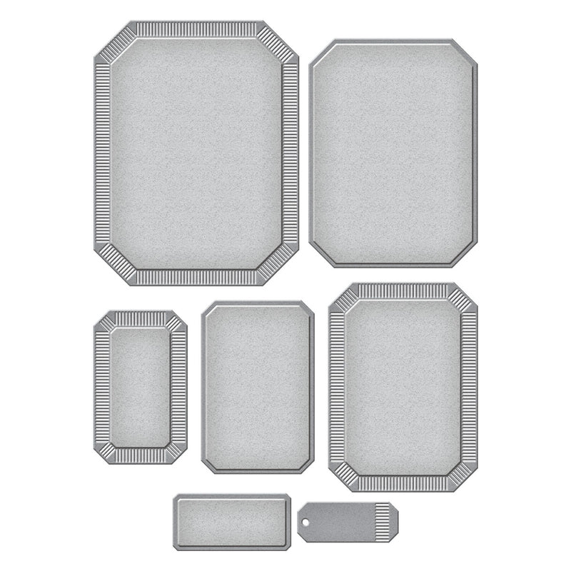Spellbinders Etched Dies - Emerald Cut Labels & Tag, S5-641