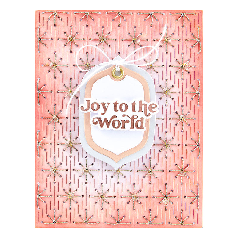 Spellbinders Etched Dies - Stitched Starfilled Background, S5-643