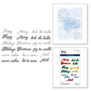 Spellbinders Etched Dies - Handwritten Holdiay Sentiments, S5-654