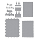 Spellbinders Etched Dies - Pinking Edge Birthday Add-Ons, S5-656