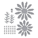 Spellbinders Etched Die Set - Painted Daisy and Ladybugs, S5-660