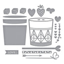 Spellbinders Etched Die Set - Love on the Rocks, S5-668