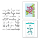 Spellbinders Etched Die Set - Vivid Script Sentiments, S5-679